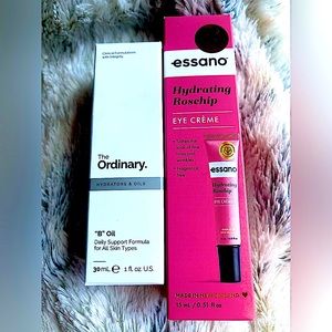 Lot of 2: Essano Rosehip Eye Cream/the ordinary B Oil New in boxes